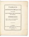 DELAMBRE, JEAN-BAPTISTE-JOSEPH; and BURG, JOHANN TOBIAS. Tables Astronomiques. 1806